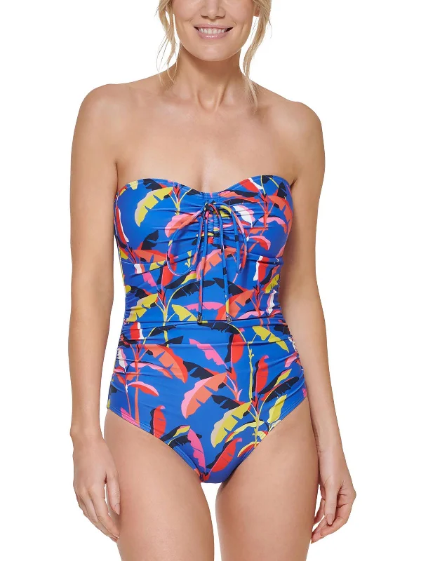 Clothing Sale Womens Ruched Gathered One-Piece Swimsuit