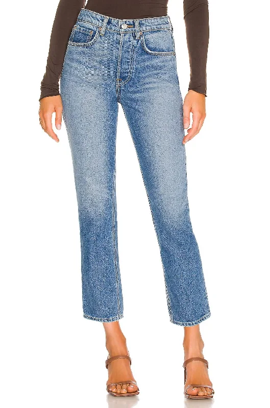 Outfits For Girls Karolina High Rise Straight Crop Jeans In Long Island