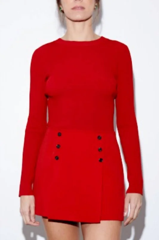 Stylish Dresses for Women Gregory Top In Lipstick Red