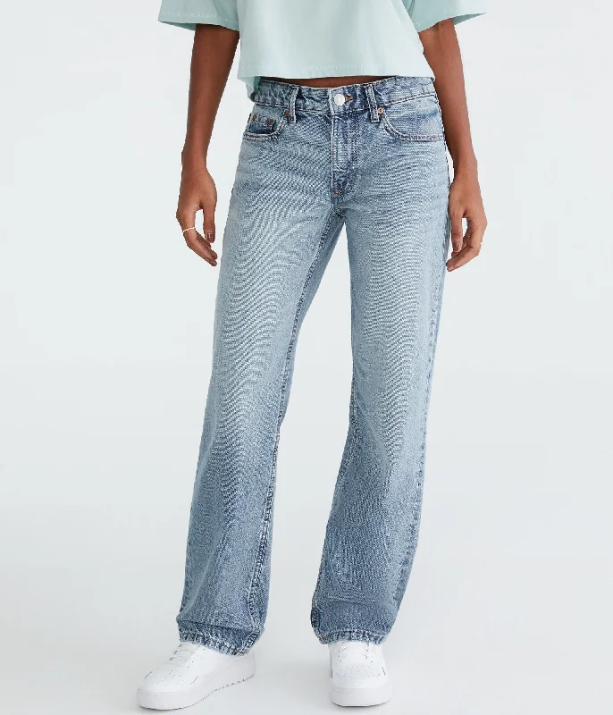 Women's Outerwear Garments Aeropostale Low-Rise Baggy Jean