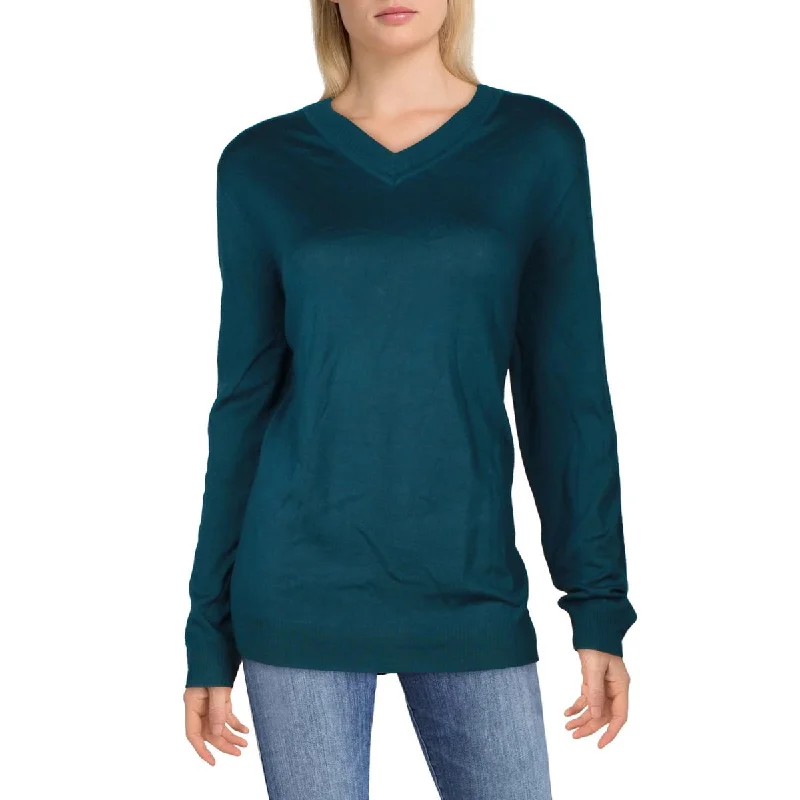 Women's Evening Clothing Womens V-Neck Long Sleeve V-Neck Sweater