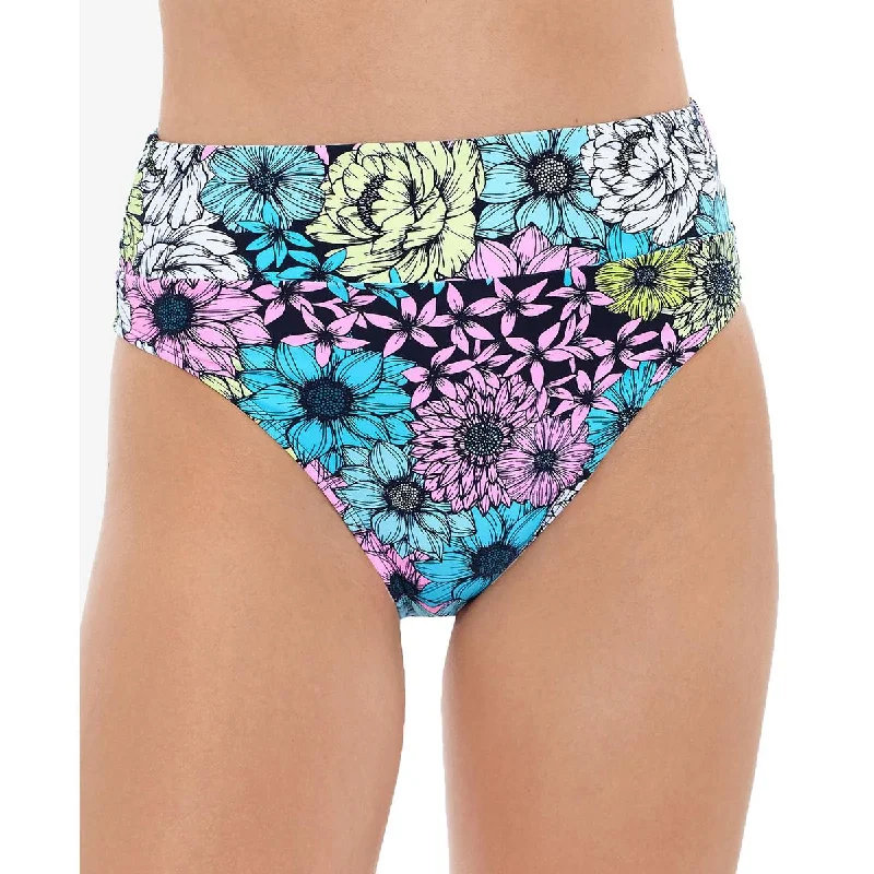 Women's Cozy Outfit For Lounging Juniors Womens High Waist Floral Print Swim Bottom Separates