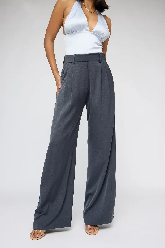 Women's Everyday Garments Boeing Grey Adjustable Korean Pants