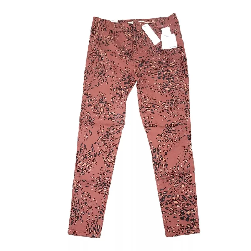 Stylish Women's Garments Women's Floral Skinny Jeans In Brown