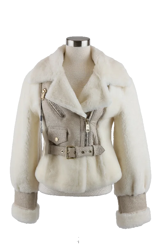 Woman Clothing Leather Shearling Jacket